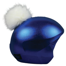 Load image into Gallery viewer, Coolcasc Exclusive Helmet Cover Blue White Pom