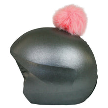 Load image into Gallery viewer, Coolcasc Exclusive Helmet Cover Grey Pink Pom