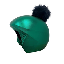 Load image into Gallery viewer, Coolcasc Exclusive Helmet Cover Green Blue Pom