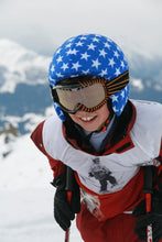 Load image into Gallery viewer, Coolcasc Printed Cool Helmet Cover Blue Stars