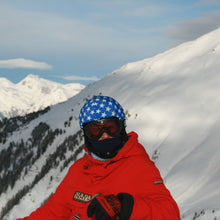 Load image into Gallery viewer, Coolcasc Printed Cool Helmet Cover Blue Stars