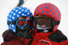 Load image into Gallery viewer, Coolcasc Printed Cool Helmet Cover Red Stars