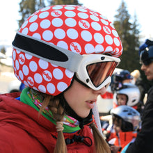 Load image into Gallery viewer, Coolcasc Printed Cool Helmet Cover Red Dots