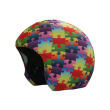 Load image into Gallery viewer, Coolcasc Printed Cool Helmet Cover Colour Puzzle