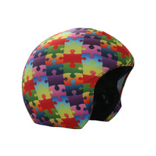 Load image into Gallery viewer, Coolcasc Printed Cool Helmet Cover Colour Puzzle