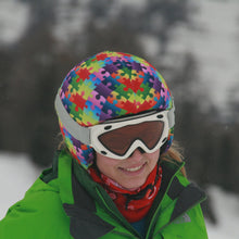 Load image into Gallery viewer, Coolcasc Printed Cool Helmet Cover Colour Puzzle