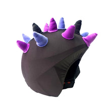 Load image into Gallery viewer, Coolcasc-Show Time Helmet Cover Purple Horns