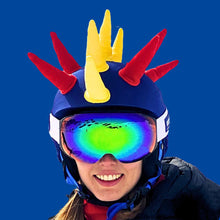 Load image into Gallery viewer, Show Time Helmet Cover Spain Spikes
