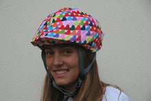 Load image into Gallery viewer, Coolcasc Printed Cool Helmet Cover Colour Hearts
