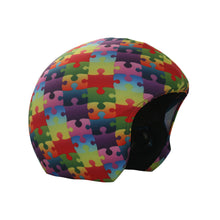 Load image into Gallery viewer, Coolcasc Printed Cool Helmet Cover Colour Puzzle
