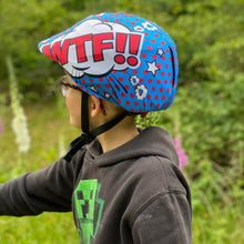 Load image into Gallery viewer, Coolcasc Printed Cool Helmet Cover LOL-WTF
