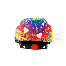 Load image into Gallery viewer, Coolcasc Bike Helmet Cover Peace &amp; Flowers
