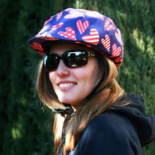 Load image into Gallery viewer, Coolcasc Bike Helmet Cover Agatha Hearts
