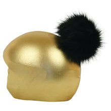 Load image into Gallery viewer, Coolcasc Exclusive Helmet Cover Gold Black Pom
