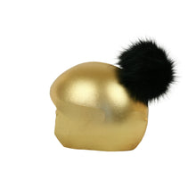 Load image into Gallery viewer, Coolcasc Exclusive Helmet Cover Gold Black Pom
