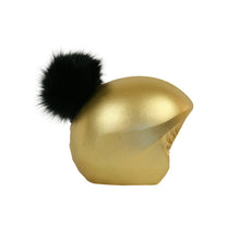 Load image into Gallery viewer, Coolcasc Exclusive Helmet Cover Gold Black Pom

