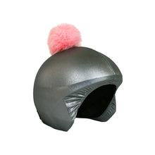 Load image into Gallery viewer, Coolcasc Exclusive Helmet Cover Grey Pink Pom
