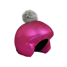 Load image into Gallery viewer, Coolcasc Exclusive Helmet Cover Pink Grey Pom

