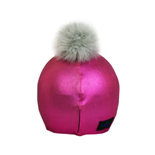 Load image into Gallery viewer, Coolcasc Exclusive Helmet Cover Pink Grey Pom
