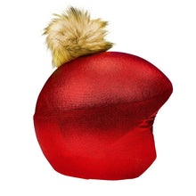 Load image into Gallery viewer, Coolcasc-Exclusive Helmet Cover Red Brown Pom
