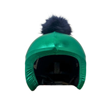 Load image into Gallery viewer, Coolcasc Exclusive Helmet Cover Green Blue Pom
