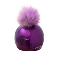 Load image into Gallery viewer, Coolcasc Exclusive Helmet Cover Purple Pink Pom
