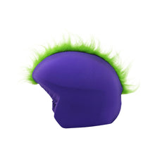 Load image into Gallery viewer, Coolcasc Show Time Helmet Cover Green Mohican
