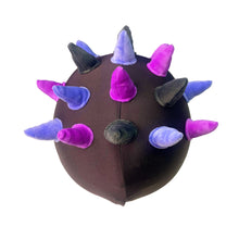 Load image into Gallery viewer, Coolcasc-Show Time Helmet Cover Purple Horns
