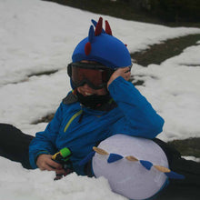 Load image into Gallery viewer, Coolcasc Show Time Helmet Cover Blue Grana Dragon
