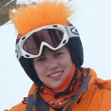 Load image into Gallery viewer, Coolcasc Show Time Helmet Cover Furry Orange
