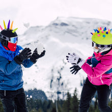 Load image into Gallery viewer, Coolcasc Show Time Helmet Cover Neon Horns
