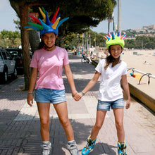 Load image into Gallery viewer, Coolcasc Show Time Helmet Cover Neon Horns
