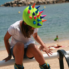 Load image into Gallery viewer, Coolcasc Show Time Helmet Cover Neon Horns
