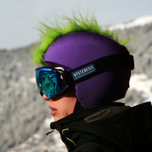 Load image into Gallery viewer, Coolcasc Show Time Helmet Cover Green Mohican
