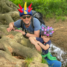 Load image into Gallery viewer, Coolcasc-Show Time Helmet Cover Purple Horns
