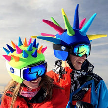 Load image into Gallery viewer, Coolcasc Show Time Helmet Cover Neon Horns
