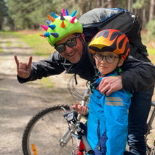 Load image into Gallery viewer, Coolcasc Show Time Helmet Cover Neon Horns
