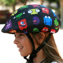 Load image into Gallery viewer, Coolcasc Bike Helmet Cover Comic Monsters.

