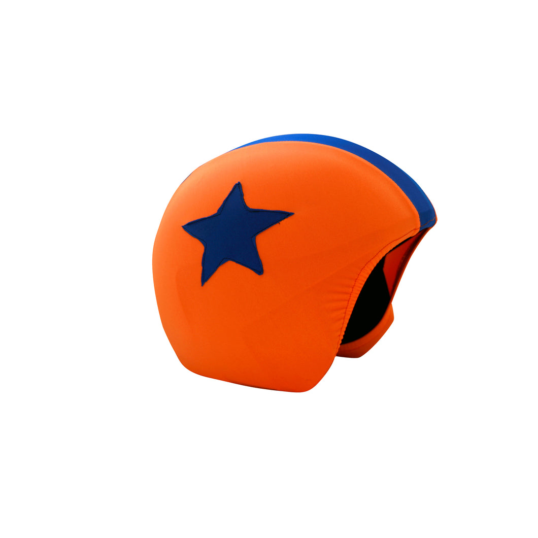 Coolcasc Foggy Days Helmet Cover Foggy Orange Star