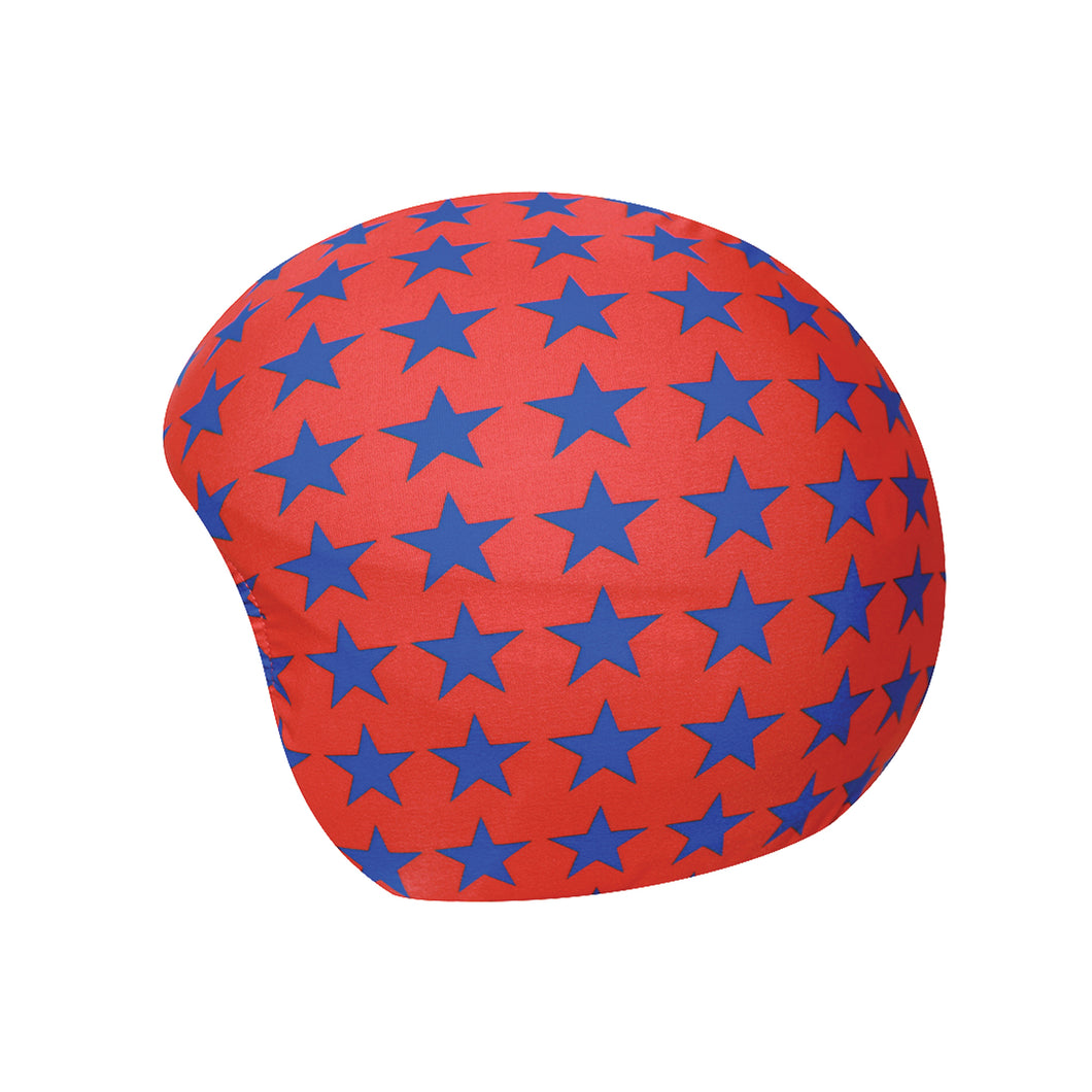 Coolcasc Printed Cool Helmet Cover Red Stars