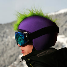 Load image into Gallery viewer, Coolcasc Show Time Helmet Cover Green Mohican
